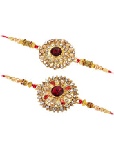 Peora Floral Glow Kundan Rakhi Thread