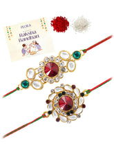 Peora Ethnic Kundan Rakhi with Festive Glow