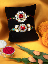 Peora Ethnic Kundan Rakhi with Festive Glow