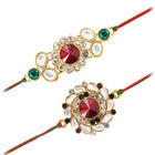 Peora Ethnic Kundan Rakhi with Festive Glow