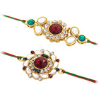 Peora Ethnic Kundan Rakhi with Festive Glow