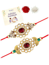 Peora Kundan Rakhi Celebrating Sibling Love