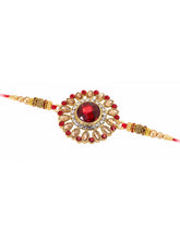 Royal Kundan Rakhi with Decorative Beads
