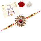 Kundan Crystal Shine Rakhi for Bhai