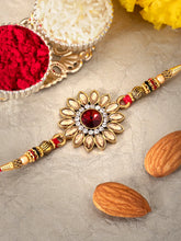 Kundan Crystal Shine Rakhi for Bhai