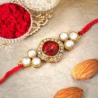 Crafted Shine Kundan Crystal Rakhi