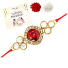 Crafted Shine Kundan Crystal Rakhi