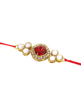 Crafted Shine Kundan Crystal Rakhi