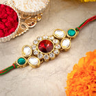 Peora Shining Kundan Thread for Rakhi Day