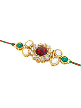 Peora Shining Kundan Thread for Rakhi Day