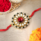 Graceful Kundan Rakhi for Rakshabandhan