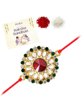 Graceful Kundan Rakhi for Rakshabandhan