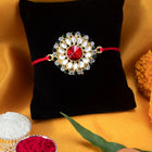 Graceful Kundan Rakhi for Rakshabandhan