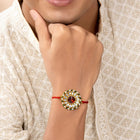Graceful Kundan Rakhi for Rakshabandhan
