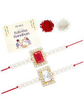 Peora Pearl & Crystal Glow Rakhi Thread