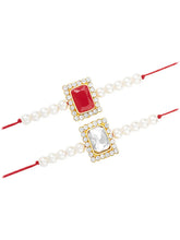 Peora Pearl & Crystal Glow Rakhi Thread