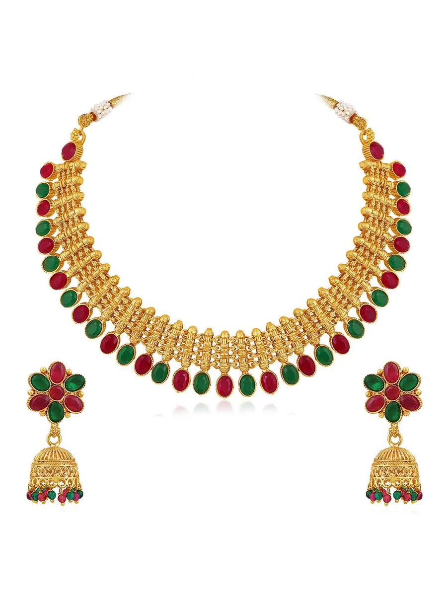 Short Necklace Set – Elegant & Lightweight Jewellery Styles | Peora
