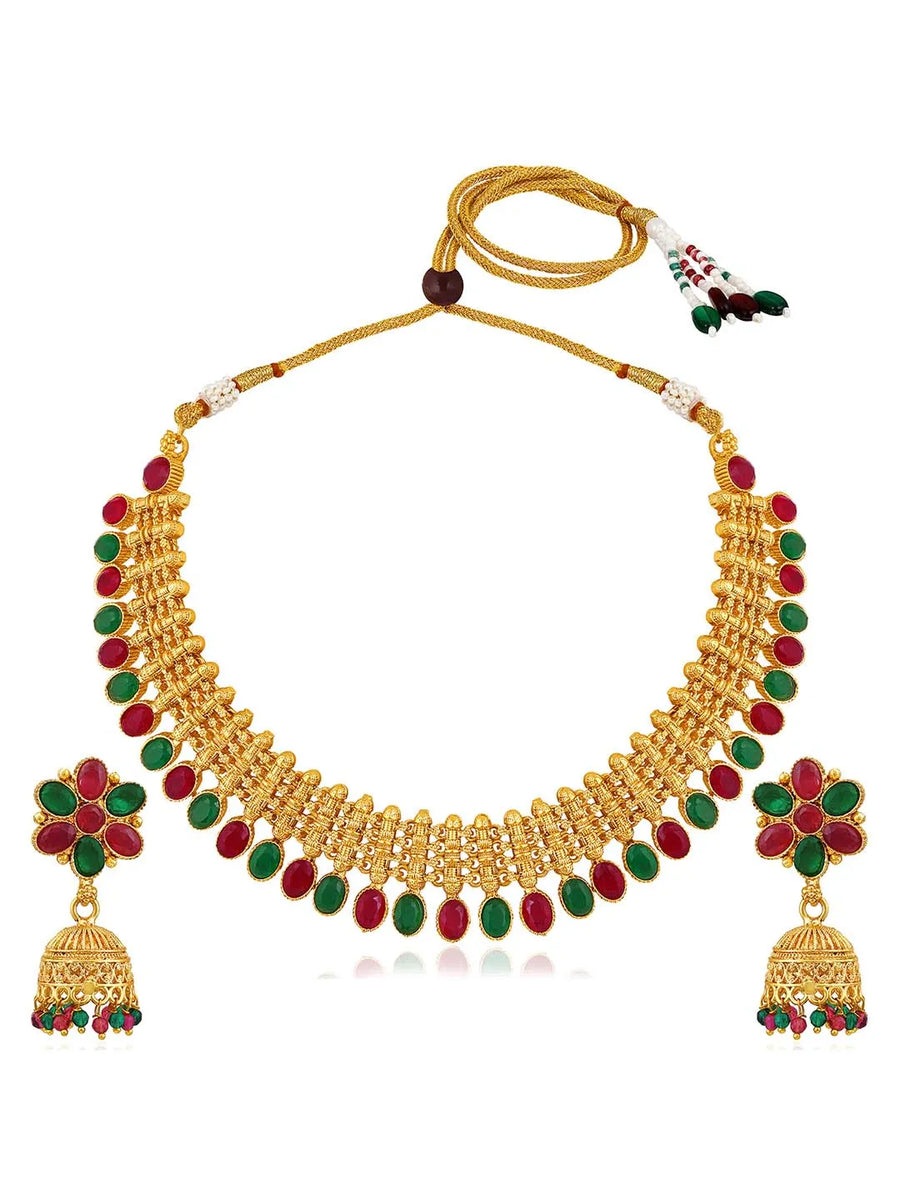 Short Necklace Set – Elegant & Lightweight Jewellery Styles | Peora