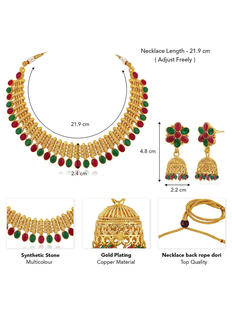 Short Necklace Set – Elegant & Lightweight Jewellery Styles | Peora
