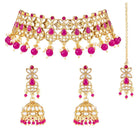 Captivating Magenta Necklace Set