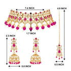 Captivating Magenta Necklace Set