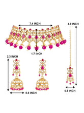 Captivating Magenta Necklace Set