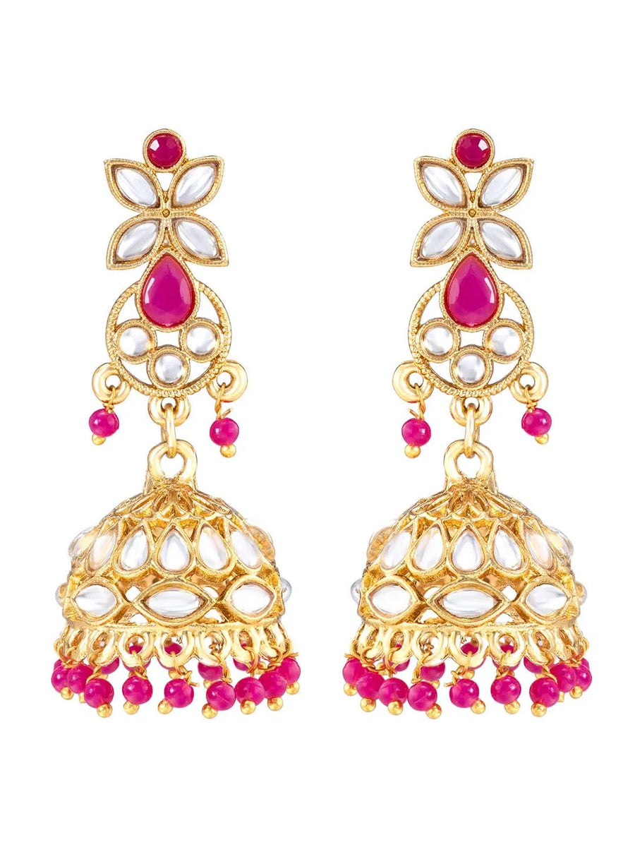 Captivating Magenta Necklace Set