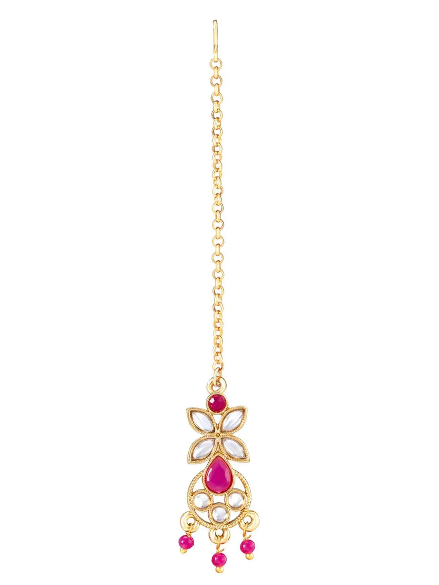 Captivating Magenta Necklace Set