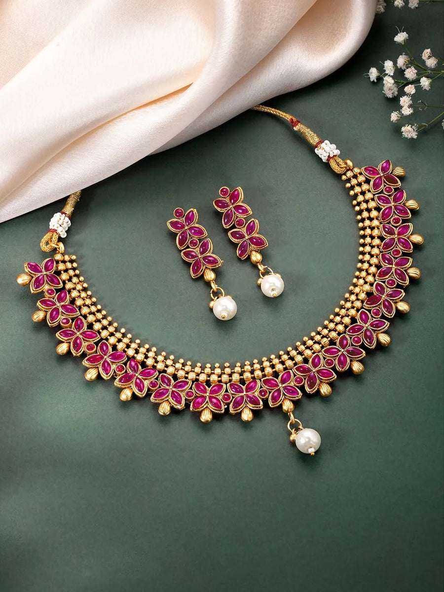 Luxe Necklace Set by Peora | Luxury Fashion Jewellery for Women

