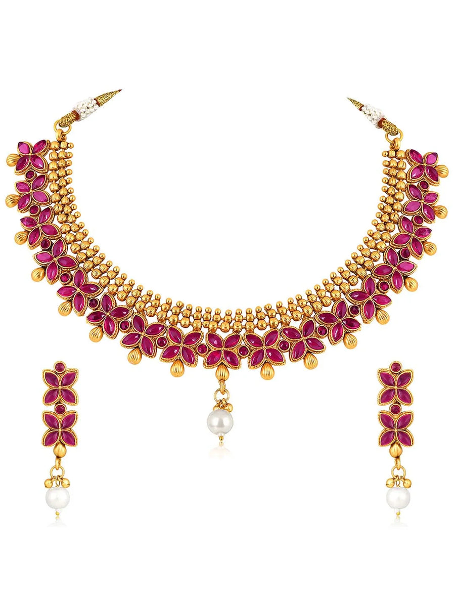 Luxe Necklace Set by Peora | Luxury Fashion Jewellery for Women

