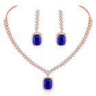 CZ Crystal Necklace Set – Radiant Crystal Jewellery by Peora
