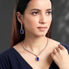 CZ Crystal Necklace Set – Radiant Crystal Jewellery by Peora
