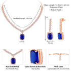 CZ Crystal Necklace Set – Radiant Crystal Jewellery by Peora

