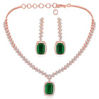 CZ Crystal Necklace Set – Radiant Crystal Jewellery by Peora
