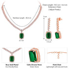 CZ Crystal Necklace Set – Radiant Crystal Jewellery by Peora
