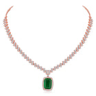 CZ Crystal Necklace Set – Radiant Crystal Jewellery by Peora
