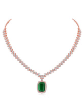 CZ Crystal Necklace Set – Radiant Crystal Jewellery by Peora
