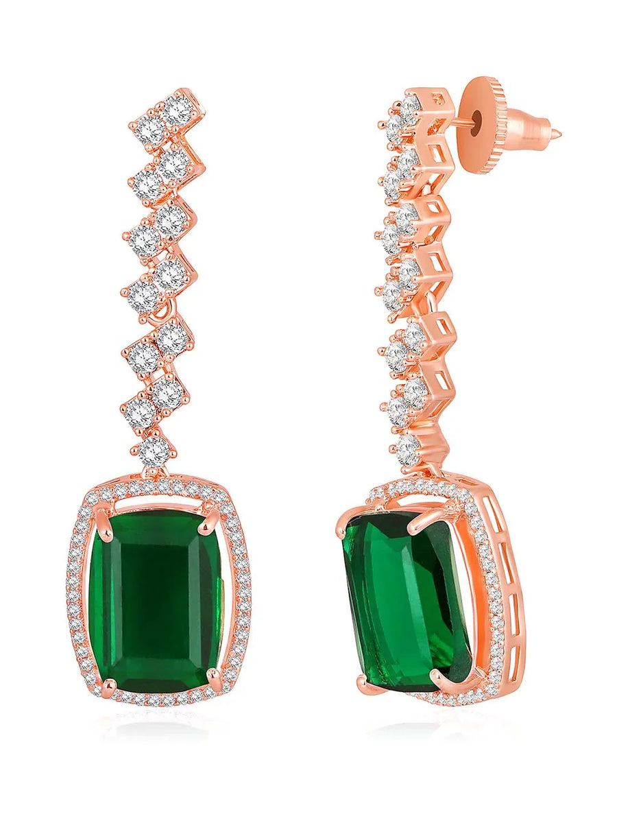 CZ Crystal Necklace Set – Radiant Crystal Jewellery by Peora
