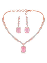 CZ Crystal Necklace Set – Radiant Crystal Jewellery by Peora
