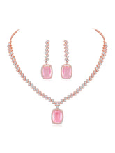 CZ Crystal Necklace Set – Radiant Crystal Jewellery by Peora
