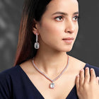 CZ Crystal Necklace Set – Radiant Crystal Jewellery by Peora
