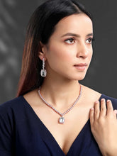 CZ Crystal Necklace Set – Radiant Crystal Jewellery by Peora
