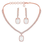 CZ Crystal Necklace Set – Radiant Crystal Jewellery by Peora
