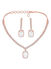 CZ Crystal Necklace Set – Radiant Crystal Jewellery by Peora
