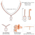 CZ Crystal Necklace Set – Radiant Crystal Jewellery by Peora
