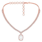 CZ Crystal Necklace Set – Radiant Crystal Jewellery by Peora
