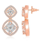 CZ Gilded Drop Earrings – Elegant Gold-Toned Jewellery by Peora

