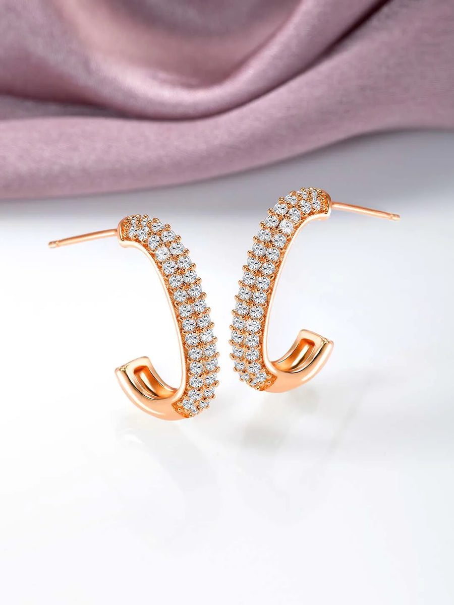 Half Hoop Earrings for Women – Modern & Elegant Styles | Peora