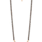 Sparkling CZ Wedding Mangalsutra. A set of sparkling CZ wedding mangalsutra, with earrings, rose gold colour and cubic zirconia stones.