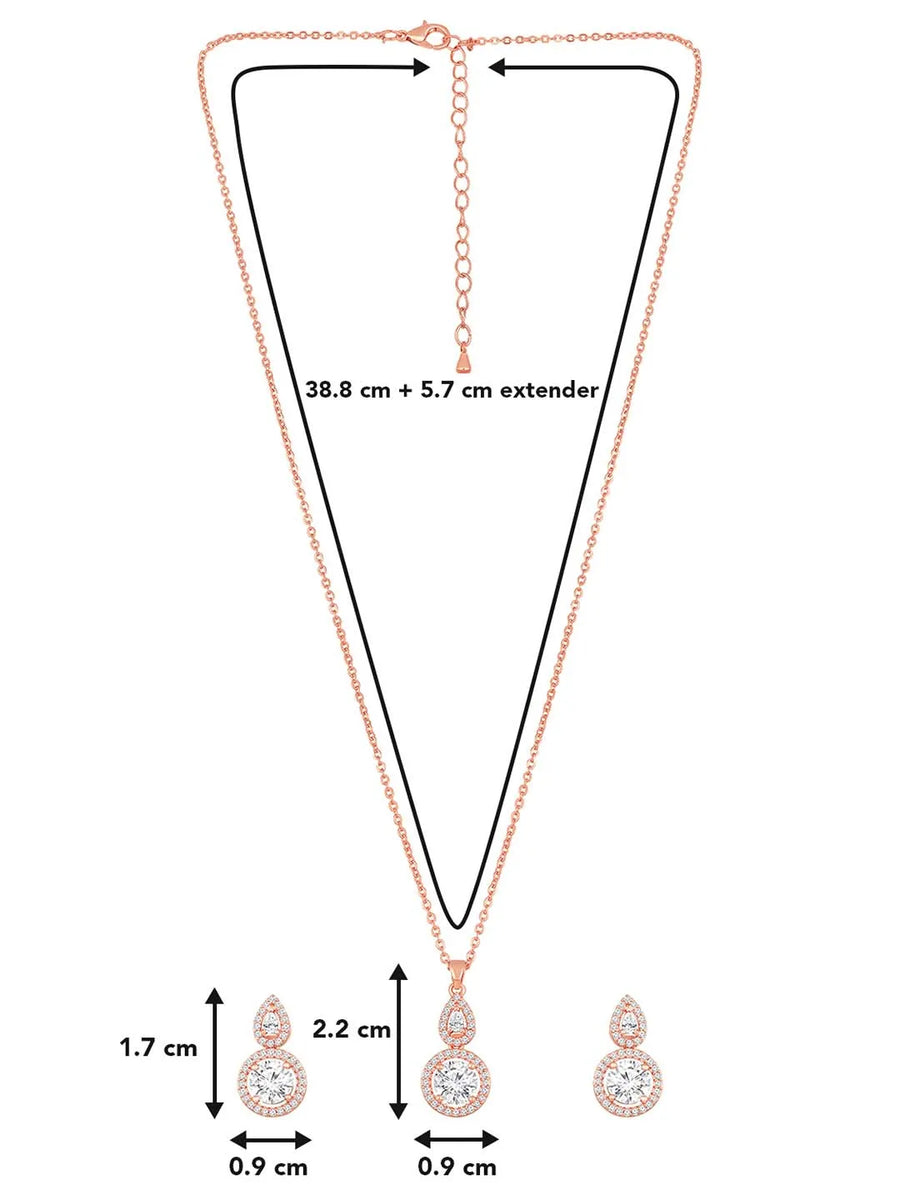 Charm Pendant & CZ Set by Peora – Stylish Fashion Jewellery

